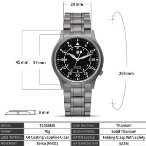 Berny Titanium Pilot Watch