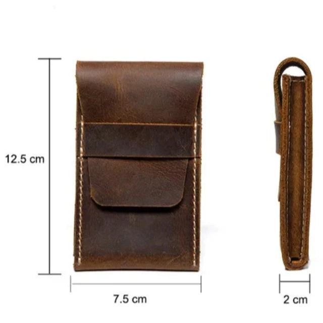 Leather Single Watch Travel Case