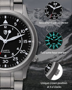 Load image into Gallery viewer, Berny Titanium Pilot Watch
