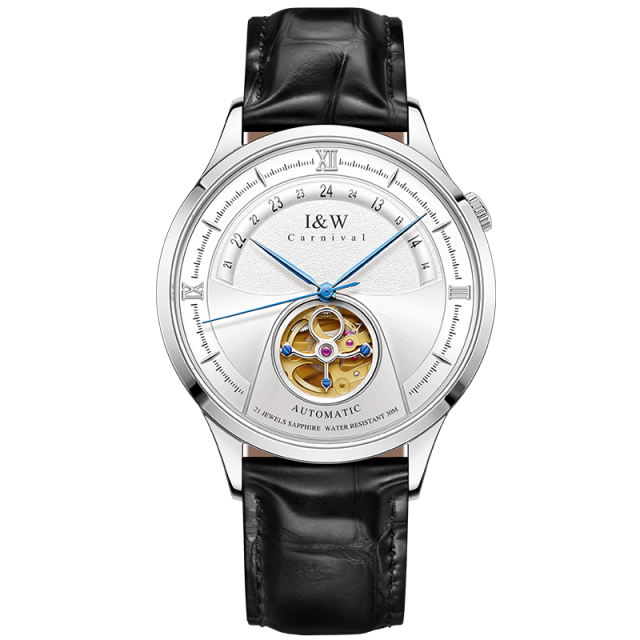 I&W Open Heart Dress Watch