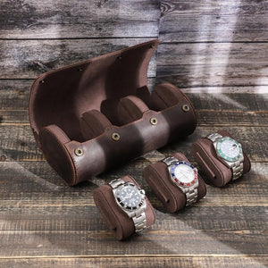 Leather Watch Roll Box