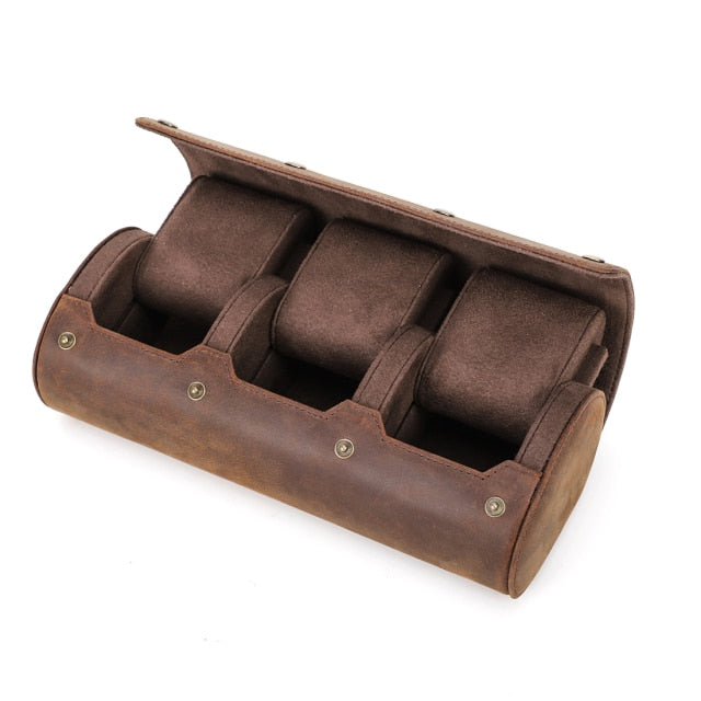 Leather Watch Roll Box